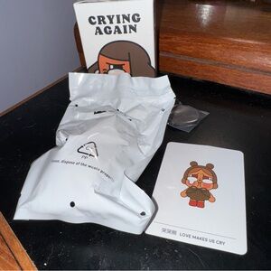 Crying Again Collectible Figure POP MART NEW Love Makes Us Cry Labubu Authentic